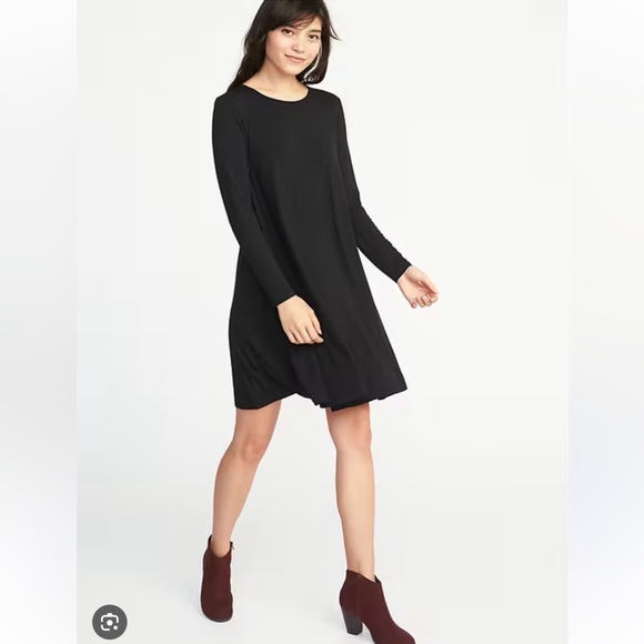 OLD NAVY ⭐️ basic rayon long sleeve dress - Picture 1 of 8